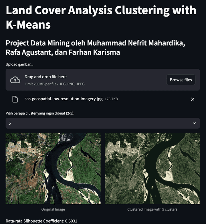 Land Cover Analysis Clustering with K-Means